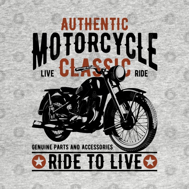 Aurhentic Motorcycle live classic ride by Ebazar.shop